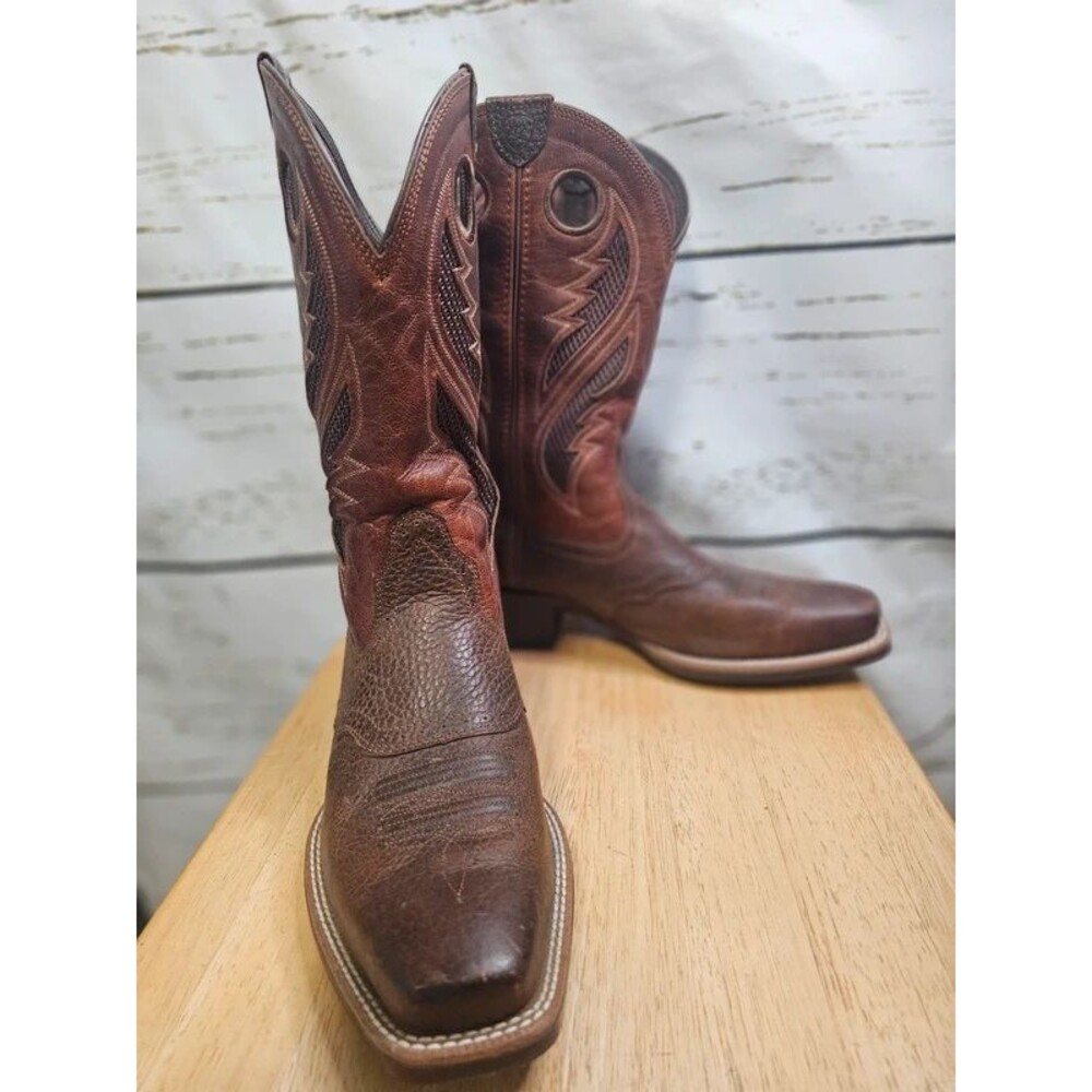 Ariat VentTEK Ultra 10023133 Men’s 9.5 D Brown Leather Square Toe Cowboy Boots